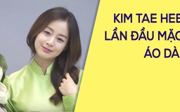 Mang thai 5 tháng, Kim Tae Hee diện áo dài