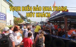 Du khách xếp hàng dài chờ tham quan tour biển đảo ở Nha Trang