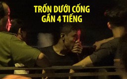 Bị truy đuổi, thanh niên trốn dưới cống gần 4 tiếng