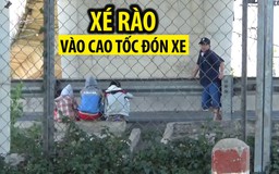 Xé rào vào cao tốc TP.HCM - Trung Lương đón xe