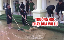 Trường học vùng lũ Hà Nội chạy đua tổng vệ sinh trước năm học mới