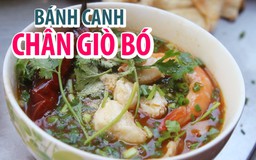 Lạ mắt với thịt chân giò bó dây quán bánh canh Tôn Thất Đạm