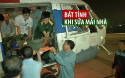Quân nhân ngã bất tỉnh khi sửa mái nhà trên đảo Thổ Chu