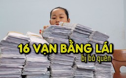 16 vạn bằng lái xe bị bỏ quên làm khổ cảnh sát giao thông