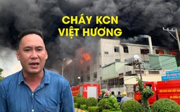 Phóng viên Thanh Niên tường thuật từ đám cháy cực lớn ở KCN Việt Hương, Bình Dương