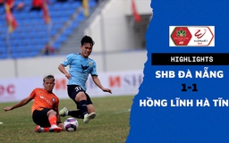 Highlights SHB Đà Nẵng 1-1 HL Hà Tĩnh: Đà Nẵng hòa trận thứ 3 liên tiếp