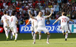 Thắng Thụy Sĩ 5-4 sau loạt sút luân lưu, Ba Lan lọt vào tứ kết