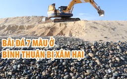 Cận cảnh thắng cảnh bãi đá 7 màu ở Bình Thuận bị xâm hại nghiêm trọng