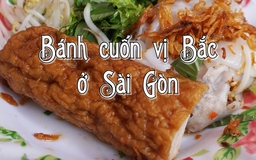 [360 ĐỘ NGON] Độc đáo bánh cuốn với khúc chả siêu to