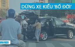 Kiểu dừng và xuống xe ‘không giống ai’ của tài xế Lexus