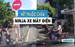 Bó tay ninja xe điện tạt đầu ô tô, chạy ngược chiều ‘tỉnh bơ’