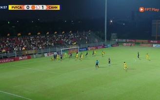 Highlight CLB PVF CAND 1-1 CLB Công an Hà Nội: Đình Bắc lập công