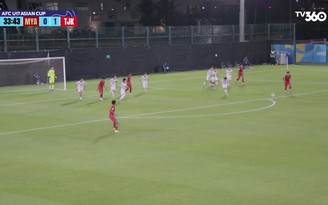 Highlight U.17 Myanmar 0-1 U.17 Tajikistan: Kiên cường chống đỡ