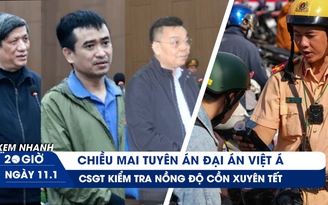 XEM NHANH 20H ngày 11.1: Nhìn lại đại án Việt Á trước ngày tuyên án | CSGT kiểm tra nồng độ cồn xuyên tết