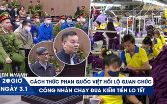 Xem nhanh 20h: Việt Á dùng tiền mua chuộc quan chức thế nào? | Công nhân chạy đua kiếm tiền lo tết