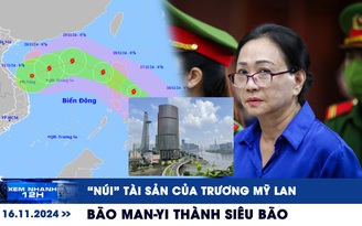 Xem nhanh 12h: Núi tài sản của Trương Mỹ Lan | Bão Man-yi thành siêu bão