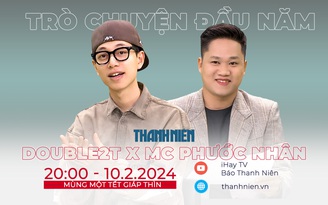 Giao lưu đầu năm với rapper Double2T, live 'À lôi' cực chất cùng MC Phước Nhân