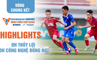 Highlight ĐH Thủy lợi 2-0 ĐH Công nghệ Đồng Nai | Bảng C VCK TNSV THACO Cup 2024