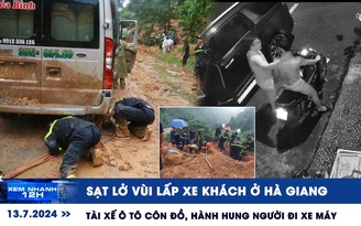 Xem nhanh 12h: Sạt lở vùi lấp xe khách ở Hà Giang | Tài xế ô tô côn đồ, hành hung người đi xe máy