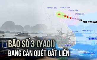 Hoàn lưu bão số 3 (Yagi) đang càn quét miền Bắc, mưa gió dữ dội