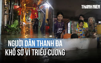 Người dân Thanh Đa vật lộn với triều cường: 'Không có máy bơm là thua'