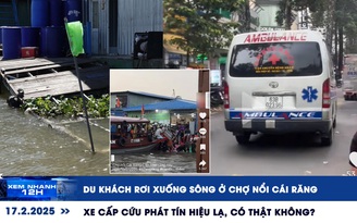 Xem nhanh 12h: Du khách rơi xuống sông ở chợ nổi Cái Răng | Xe cấp cứu phát tín hiệu lạ, có thật không?