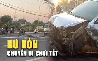 Chuyến chơi tết 'hú hồn' của nhóm người thuê xe gặp nạn