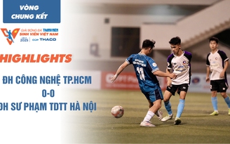 Highlight ĐH Công nghệ TP.HCM 0-0 ĐH Sư phạm TDTT Hà Nội | TNSV THACO cup 2025