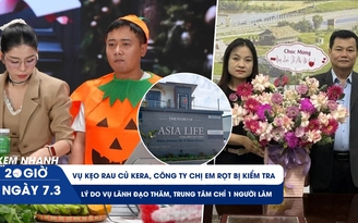 Xem nhanh 20h ngày 7.3: Công ty Chị Em Rọt bị kiểm tra | Lý do vụ lãnh đạo thăm, trung tâm chỉ 1 người làm