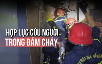 Hàng xóm hợp lực cứu chị em trong vụ cháy nhà lúc rạng sáng