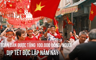 Toàn dân được tặng 100.000 đồng/người dịp Tết Độc lập năm nay