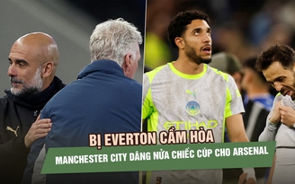 Bị Everton cầm hòa, Manchester City dâng nửa chiếc cúp Ngoại hạng Anh cho Arsenal 