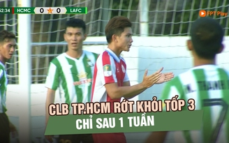 Để đội cuối bảng Long An cầm hòa, CLB TP.HCM vuột mất tốp 3 chỉ sau 1 tuần