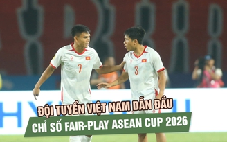 Đội tuyển Việt Nam dẫn đầu chỉ số fair-play ASEAN Cup 2026, Xuân Mạnh chuyền chính xác nhất