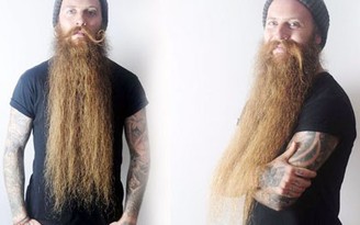 Người có bộ râu dài 60 cm