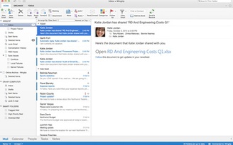 Phiên bản Outlook mới cho Mac OS X