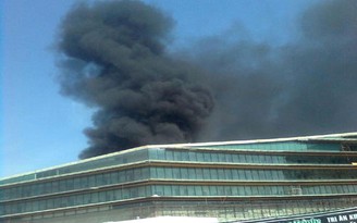 Cháy lớn gần Trung tâm hội nghị quốc gia