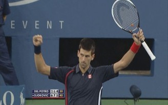 Novak Djokovic toàn thắng trước Juan Martin del Potro