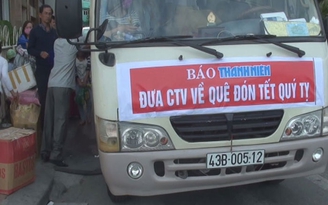 Thanh Niên đưa CTV về quê đón tết