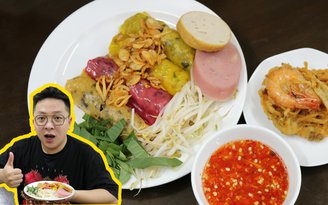 Món bánh cuốn tam sắc làm từ rau, củ độc đáo và hấp dẫn tại Sài Gòn
