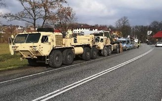 Ba xe quân sự Mỹ đâm 'dồn toa' ở Ba Lan, 2 binh sĩ bị thương
