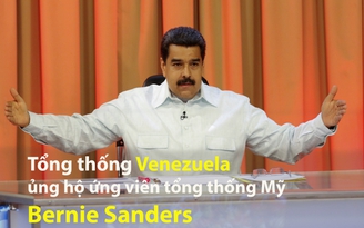 Tổng thống Venezuela ủng hộ ứng viên tổng thống Mỹ Bernie Sanders