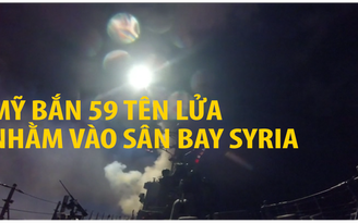 Mỹ bắn 59 tên lửa vào sân bay Syria