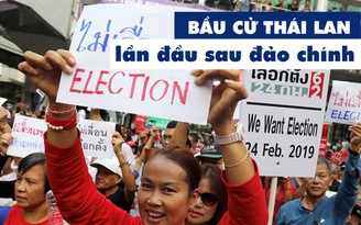 Thái Lan chuẩn bị bầu cử lần đầu sau đảo chính năm 2014