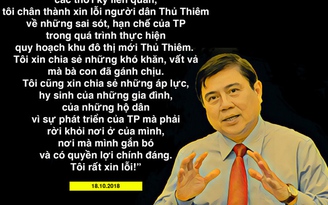 Ông Nguyễn Thành Phong nói gì khi tiếp dân Thủ Thiêm?