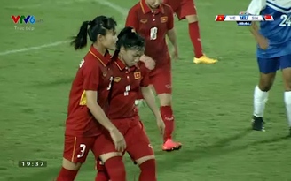 ĐT nữ Việt Nam thắng đậm Singapore 8-0
