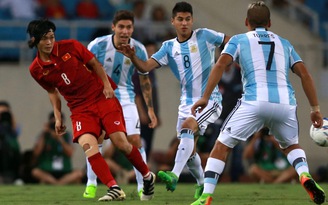U.22 Việt Nam 0-5 U.20 Argentina: Đội khách vượt trội
