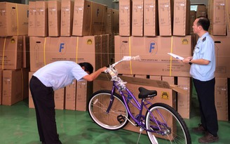 Xe đạp Trung Quốc gắn 'Made in Vietnam'