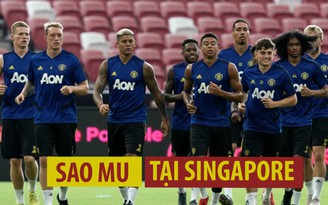 Dàn sao Manchester United tập luyện dưới ống kính phóng viên Báo Thanh Niên