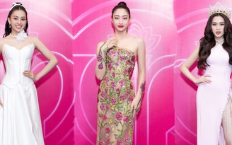Hoa hậu Lương Thùy Linh diện váy xuyên thấu quyến rũ